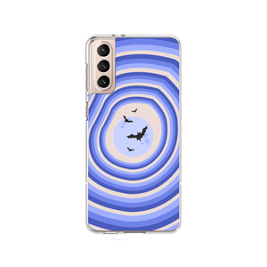 Retro Moon Design Phone Case Samsung S21 Plus