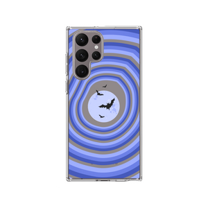 Retro Moon Design Phone Case Samsung S22 Ultra