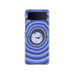 Retro Moon Design Phone Case Samsung Z Flip 4