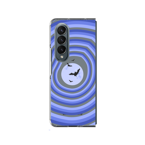 Retro Moon Design Phone Case Samsung Z Fold 4